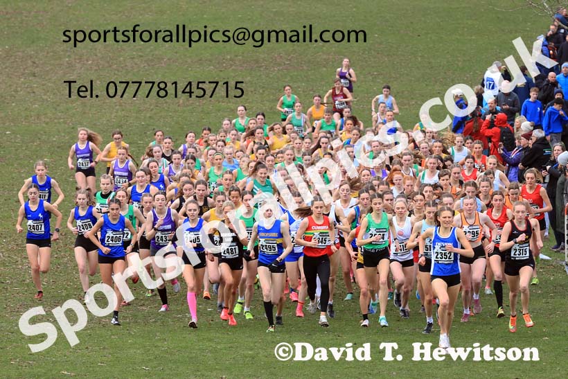 Womens Under-20s, 2024 CAU Inter Counties Cross Country Champs., Wollaton Park, Nottingham. Photo: David T. Hewitson/Sports for All Pics